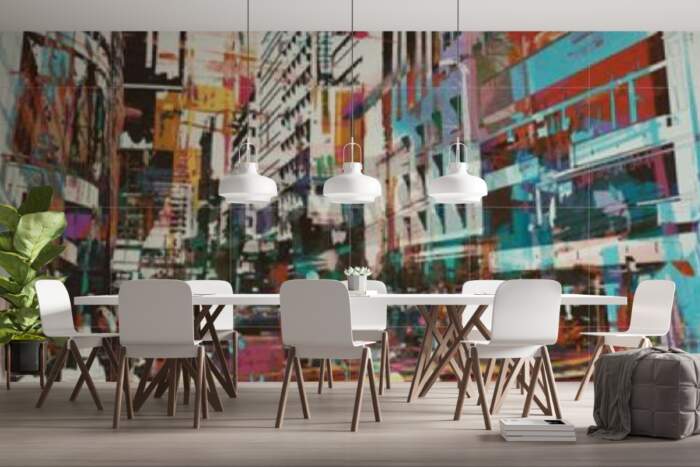 Abstract Art of Cityscape Illustration Painting 52675610 - Image 2