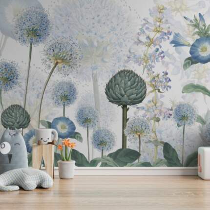 Blue Wild Meadow - Room Scene