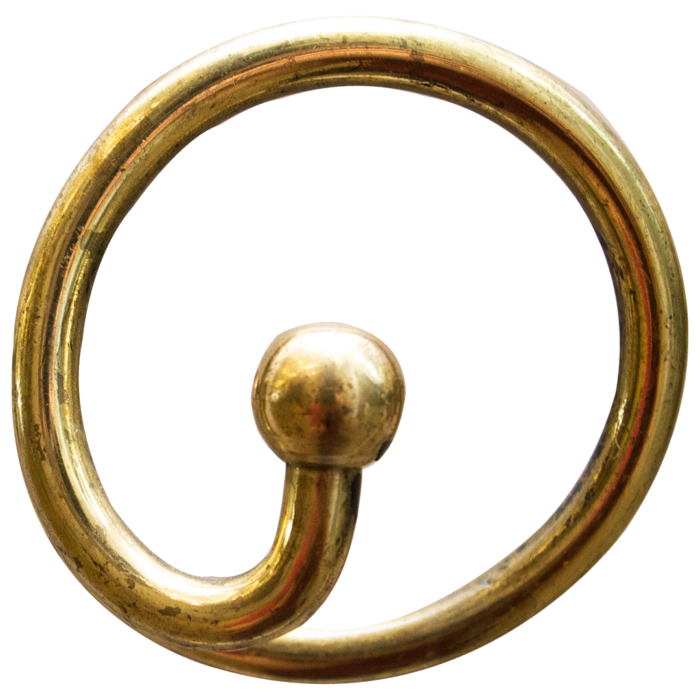 SOLID BRASS HOLD BACK 1219 COLOR GOLD - Per Pair - Image 1