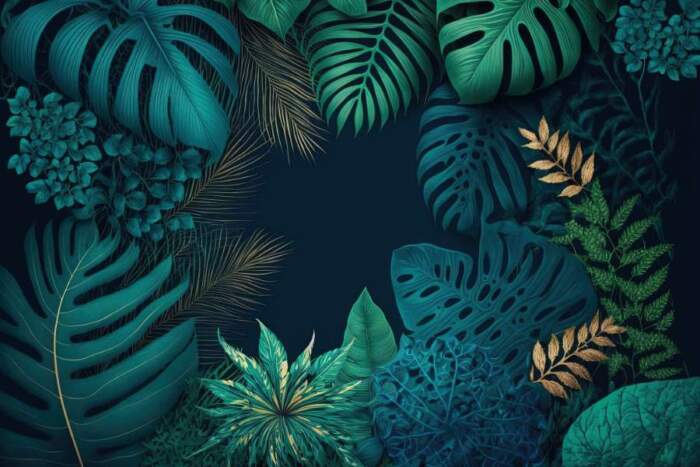 Backdrop20With20Textured20Blue20Green20Plant20Leaves20200204671jpg Wallpaper Carpets Distributors