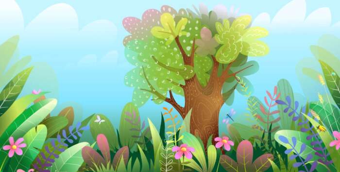 Forest20Fairytale20Big20Tree20Colorful20Leaves20Flowers20Children20Forest20Woods20Jungle20189026199jpg Wallpaper Carpets Distributors