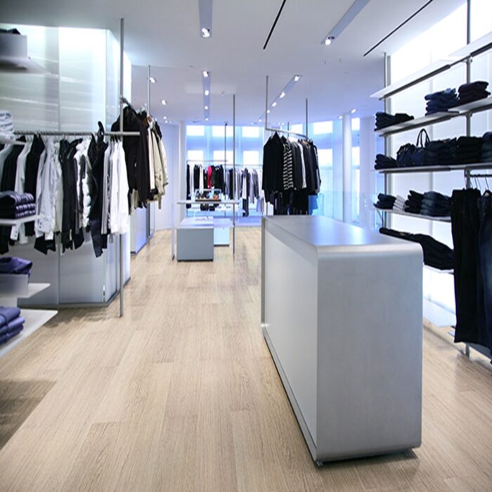 Clothing In A Empty Modern Store Clothing In A Empty Modern Store